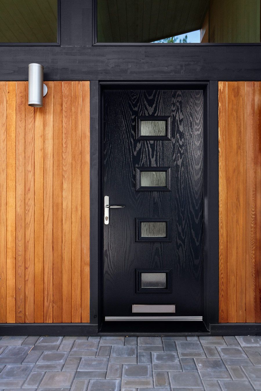 black composite door